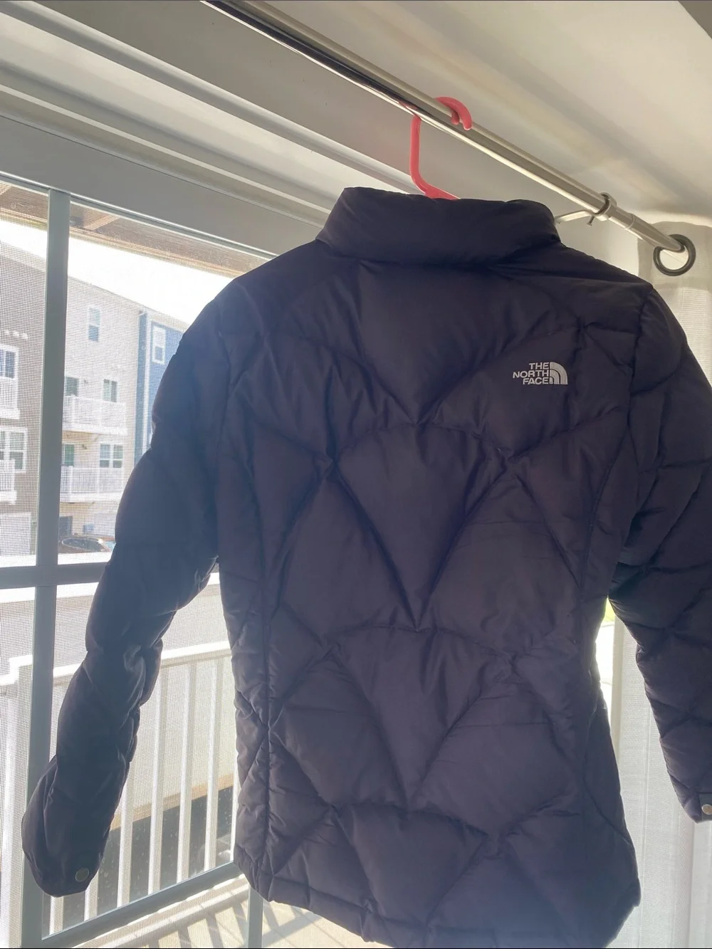 The North Face girls dark purple Quilted Puffer Jacket